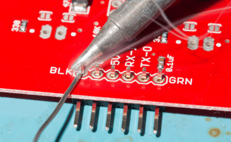Soldering on PCB