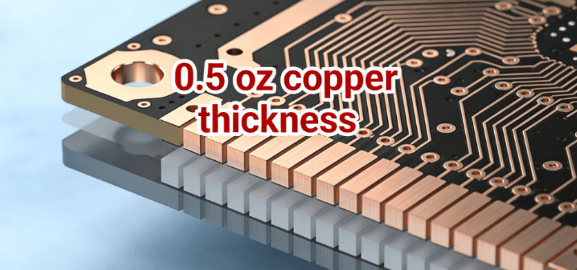 Standard FR4 PCB Copper Thickness: 0.5 oz to 2 oz