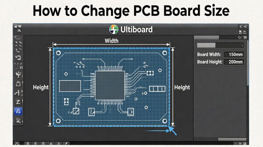 change PCB board size
