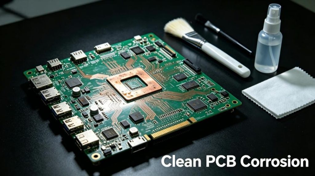 how to clean PCB corrosion