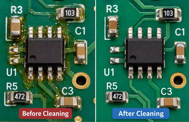 How to Clean Flux Off PCB