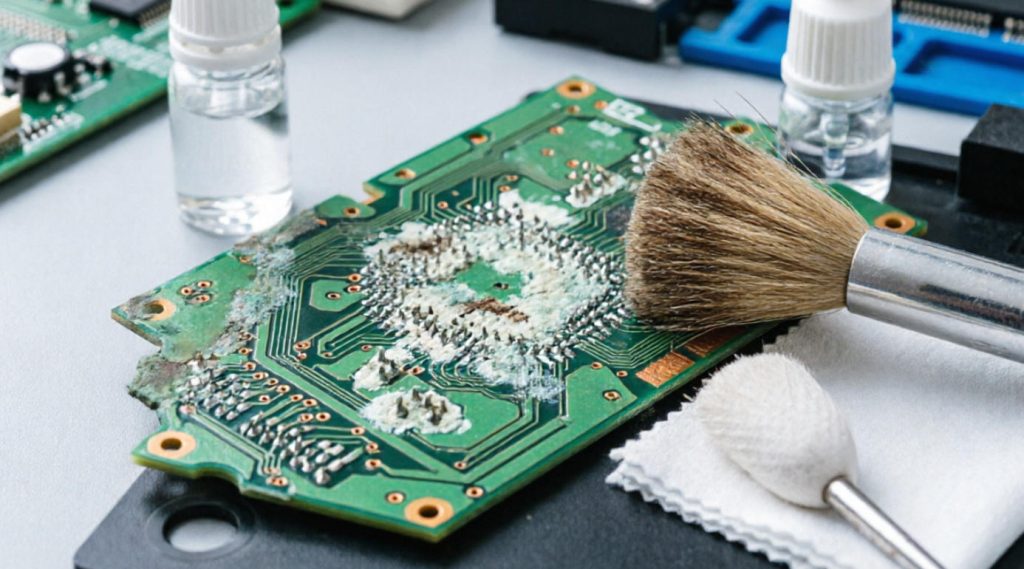 how to clean PCB corrosion