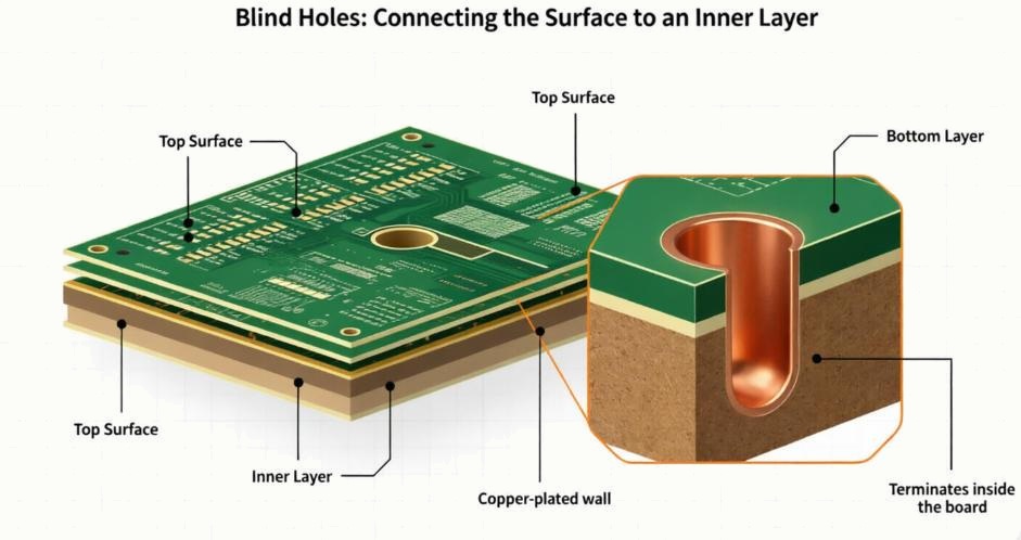 Blind hole