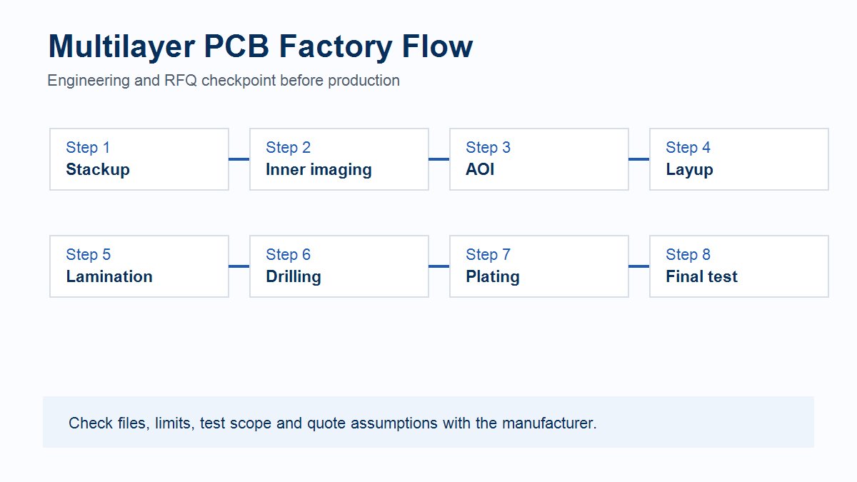 How Should the Multilayer PCB Stackup Be Defined? visual workflow