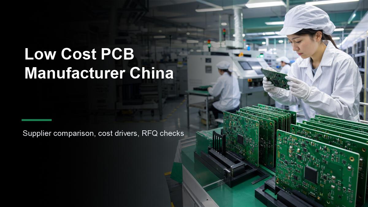 Low Cost PCB Manufacturer China supplier comparison cost drivers and RFQ checks