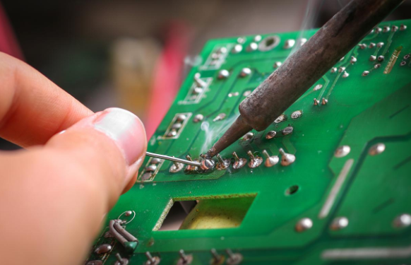 Soldering a wire to a PCB