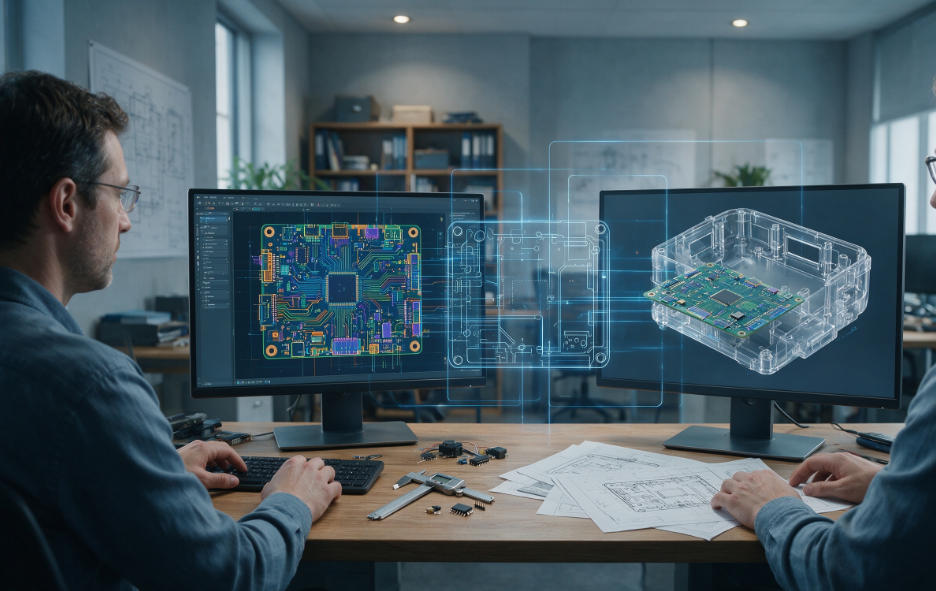 Legacy ECAD MCAD collaboration workflow for PCB and enclosure design