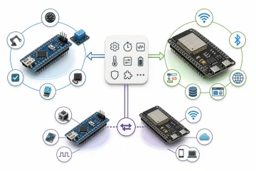 Requirement-driven decision map for choosing a classic Nano, an ESP32, or a two-controller architecture
