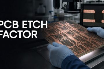PCB etch factor inspection of an etched copper PCB panel