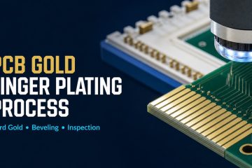 PCB gold fingers with selective hard gold and inspection equipment