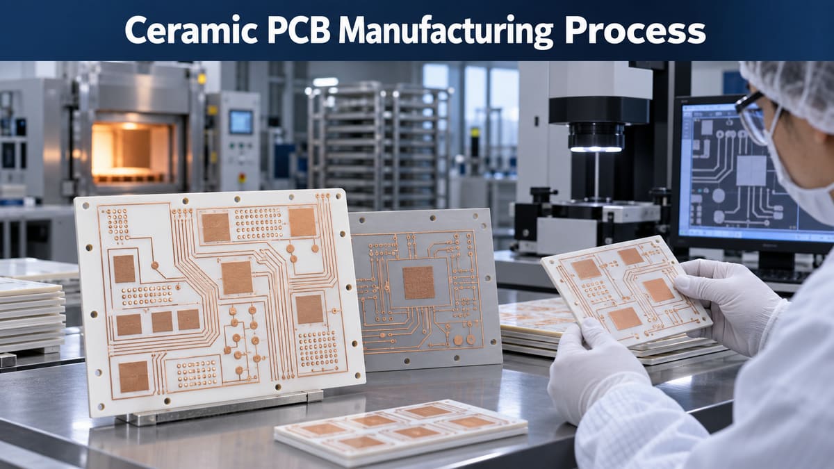 Ceramic PCB substrate manufacturing and inspection