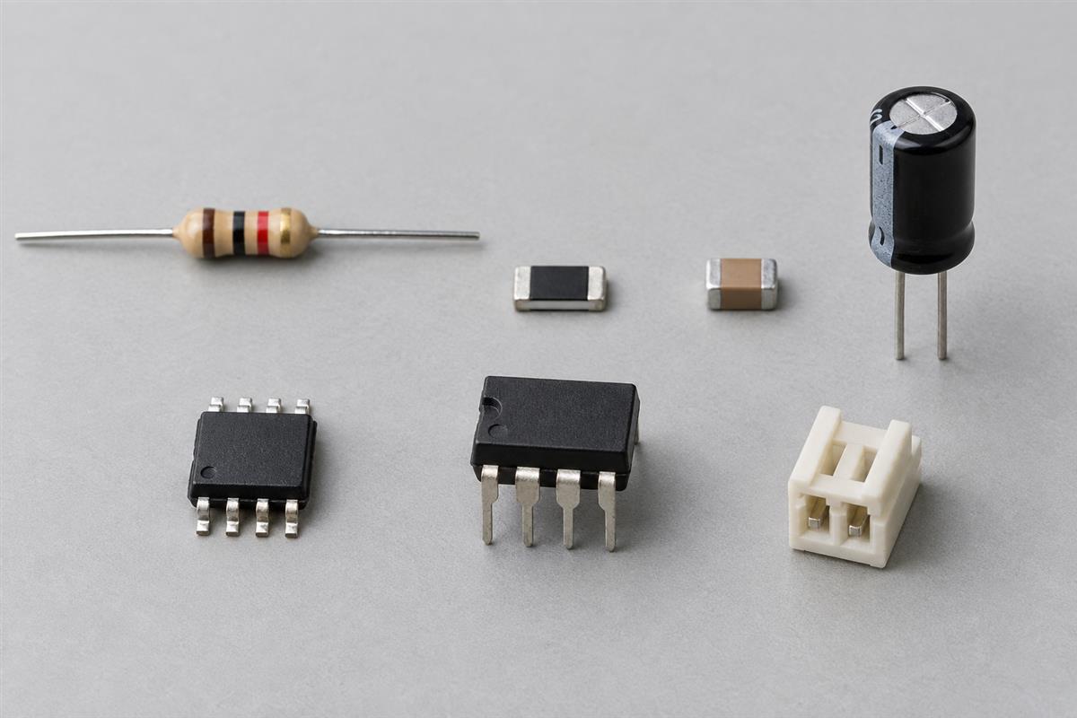 Illustrative loose surface-mount and leaded electronic component packages
