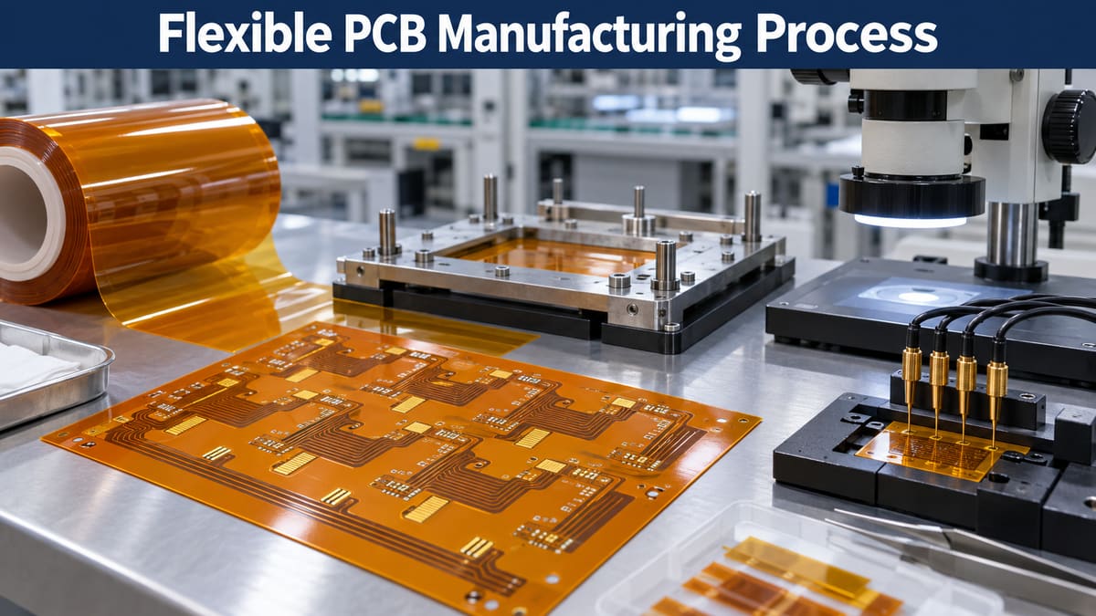 Flexible PCB manufacturing line with polyimide material and inspection equipment