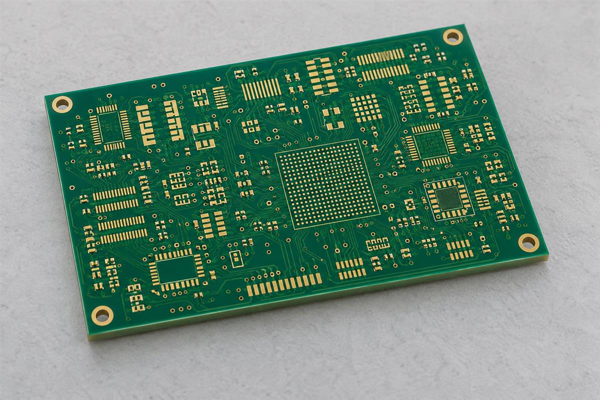 Dense bare PCB surface, AI illustration