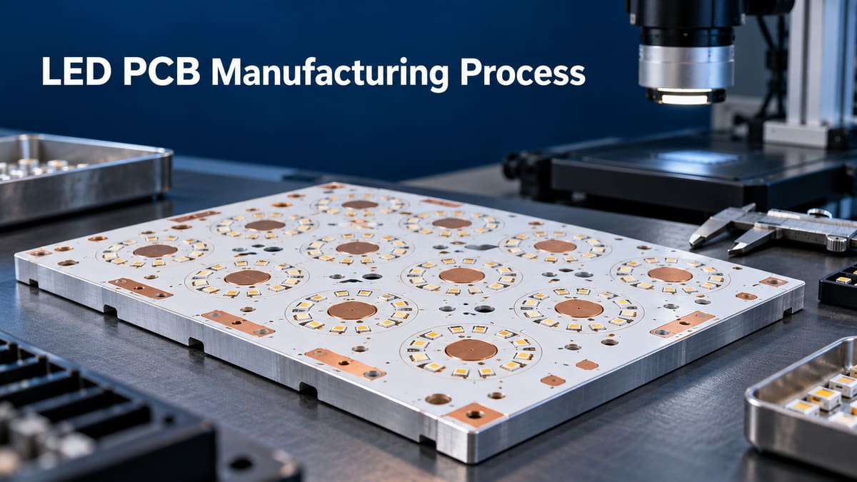 LED PCB manufacturing process and thermal inspection