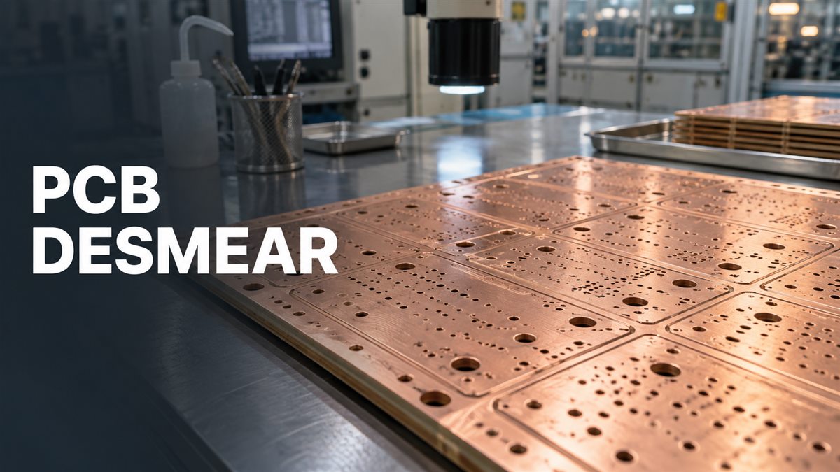 Illustrative drilled copper-clad PCB panel before hole-wall metallization